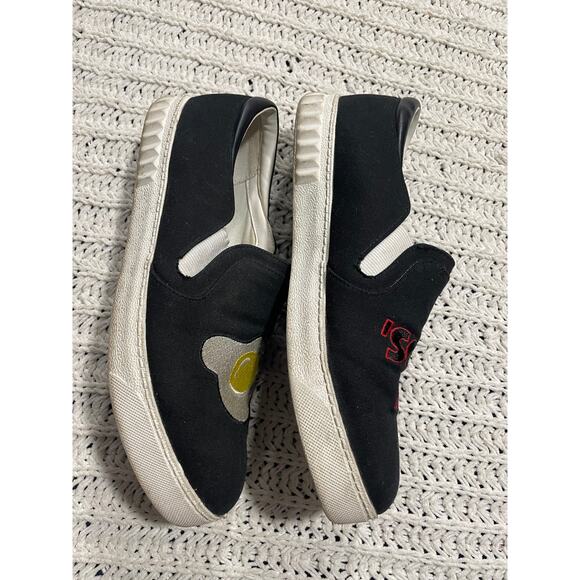 Sam Edelman Circus Slip On Sneakers Charlie 20 Egg 'Scuse Me Womens Sz 9 M Black - Picture 2 of 8
